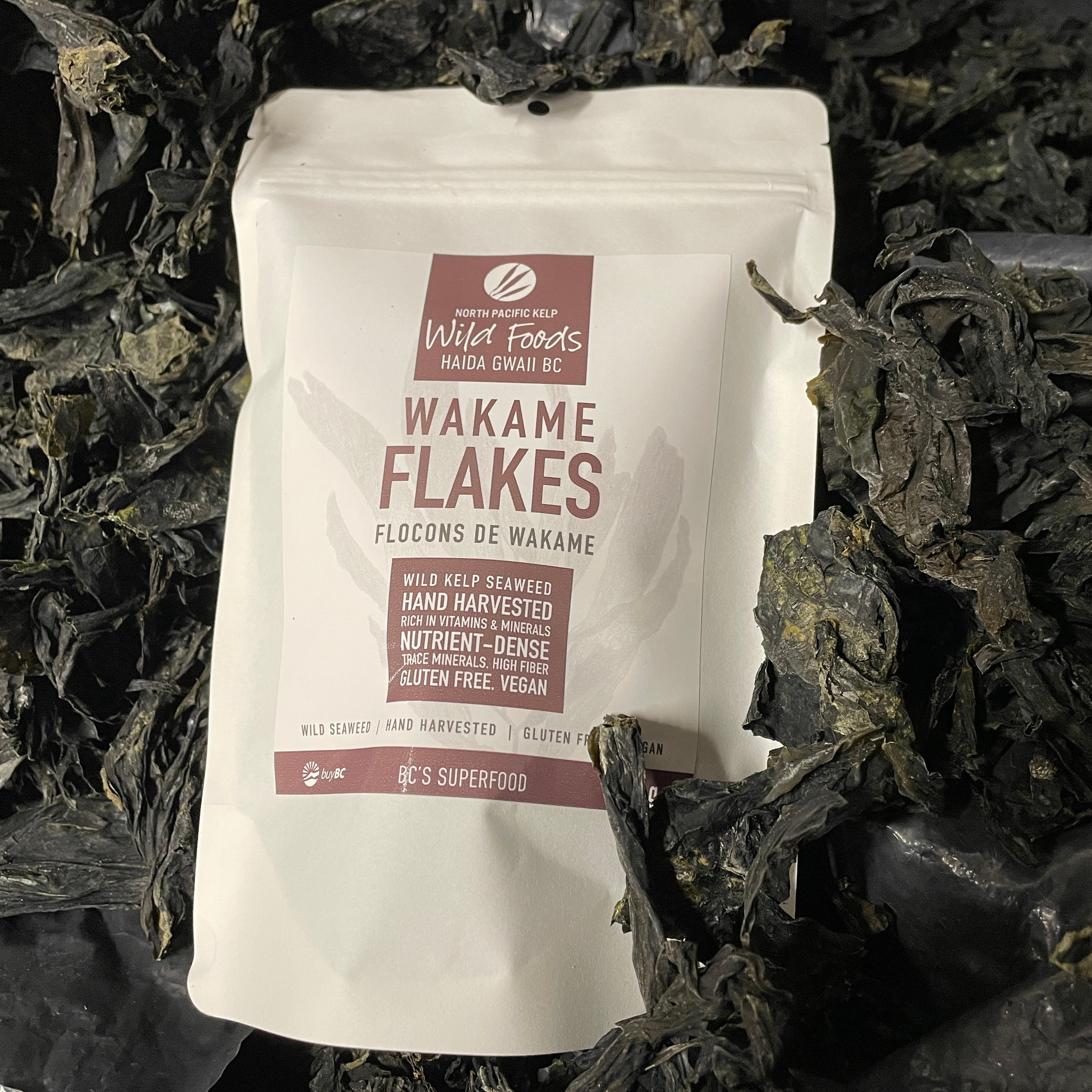 Wakame Flakes - Haida Gwaii Eats, North Pacific Kelp