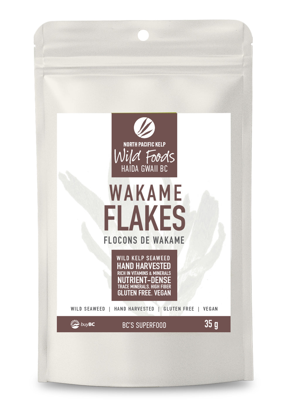 Wakame Flakes - Haida Gwaii Eats, North Pacific Kelp